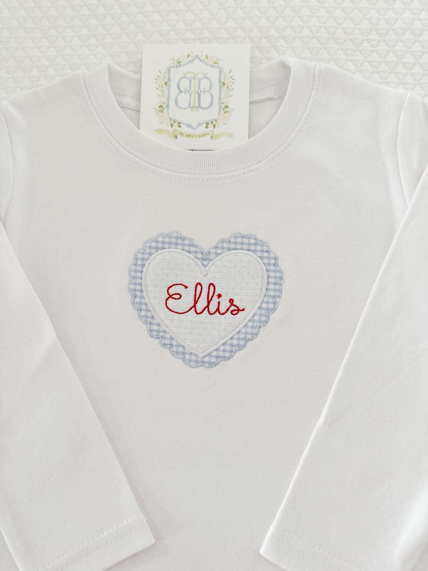 Boys Applique Long Sleeve- Valentine's Day Collection