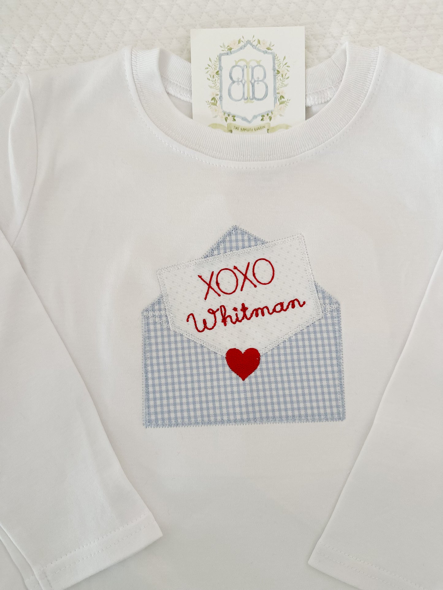 Boys Applique Long Sleeve- Valentine's Day Collection